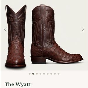 Tecovas The Wyatt boot Mahogany Ostrich size 11